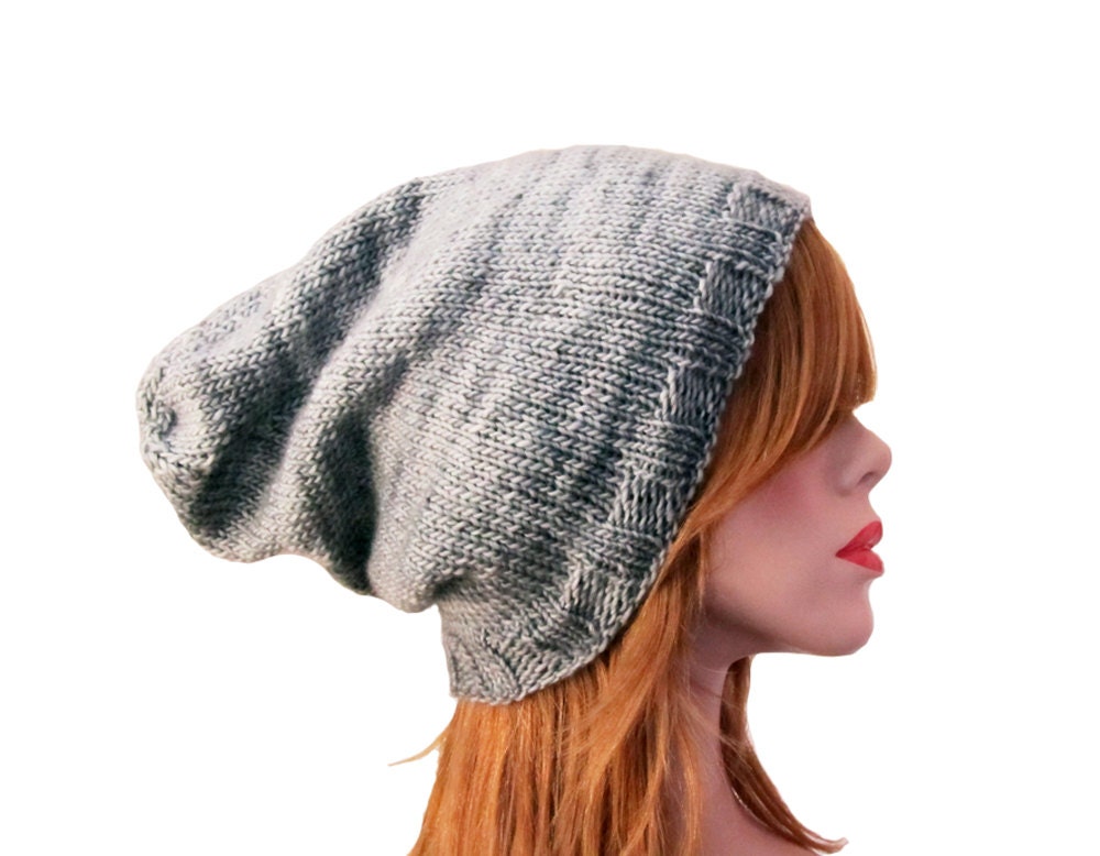 Knit Slouch Hat PDF PATTERN / Star Slouch Hat PATTERN / Hat Pattern / Slouchie Beanie Pattern