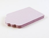 Tag  - Set of 20 -  Lavender - Cardstock - Hand punched - Smooth both sides - 200 g/m2