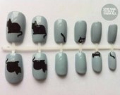 Cats False Nail Art Set