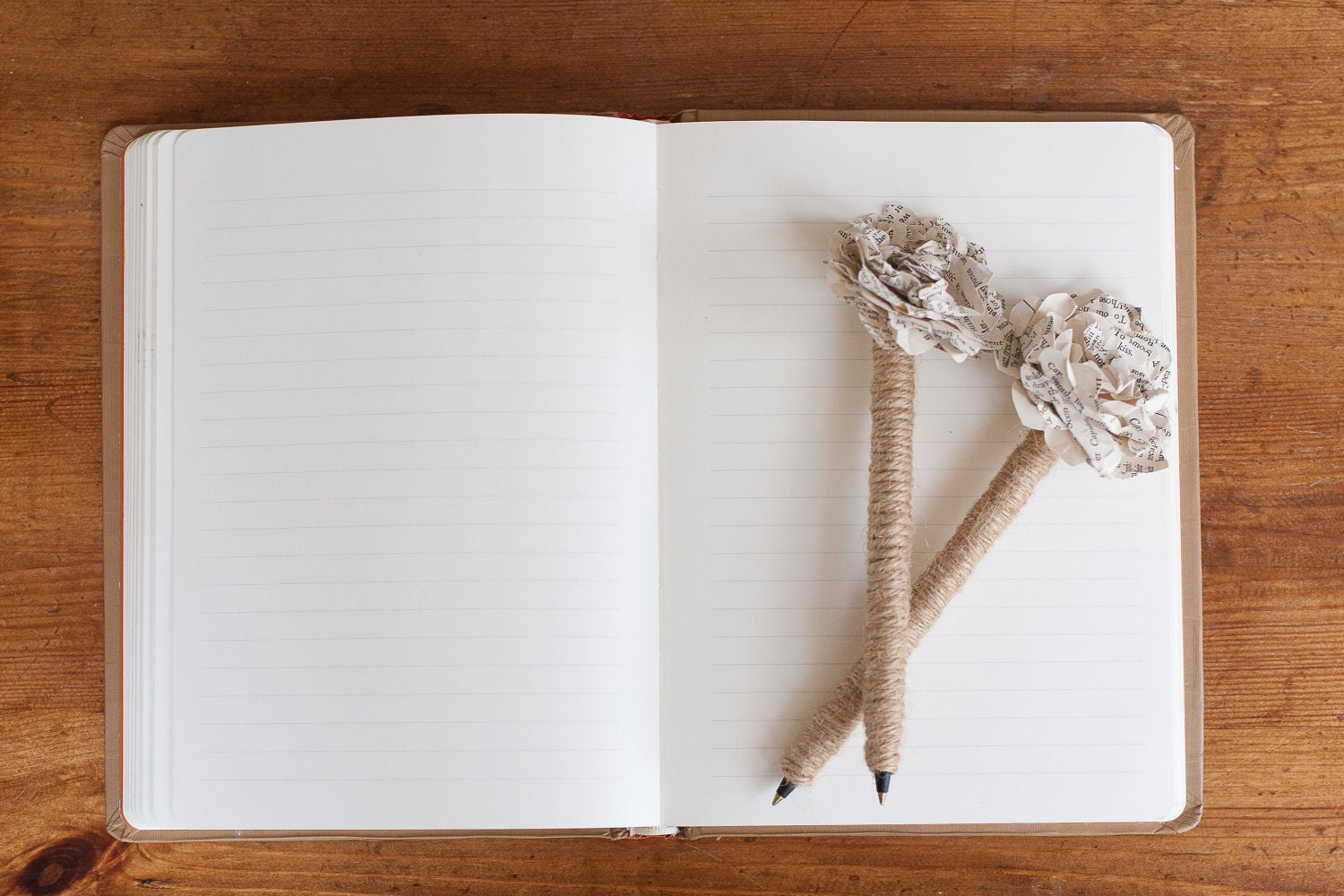 Wedding Guestbook Pen in Twine, Set of Two