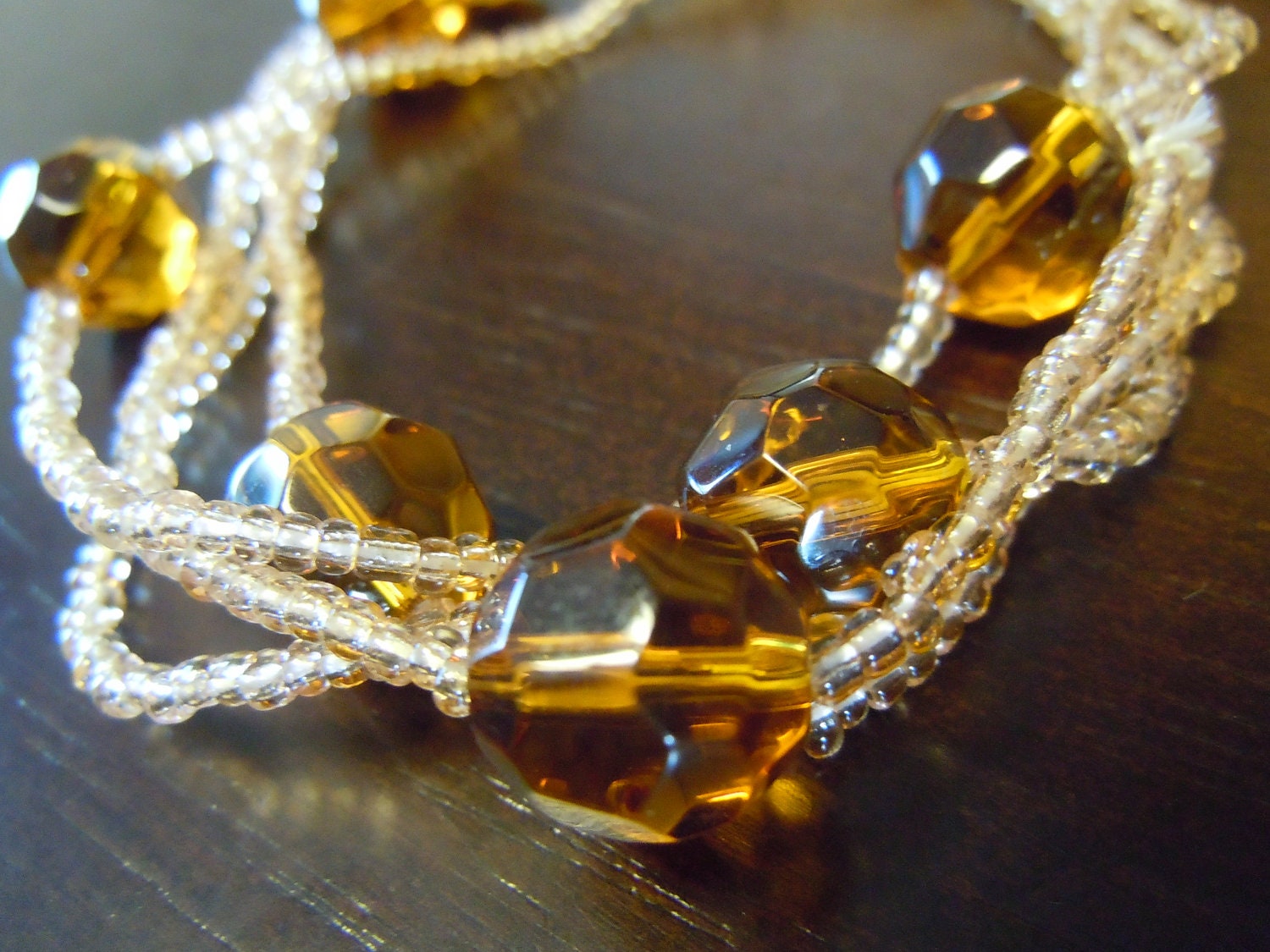 Amber Rose Wrap Necklace