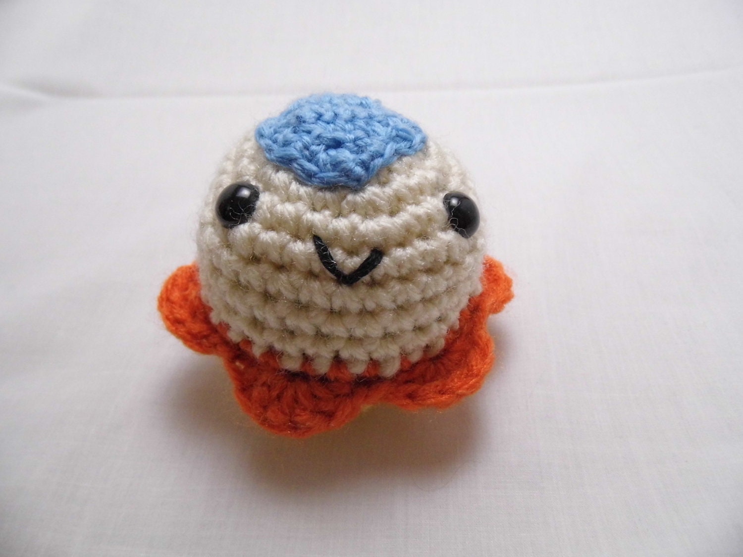 Crochet Aang Cupcake