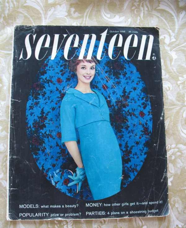 Vintage Seventeen Magazine October 1958 Rita Egan