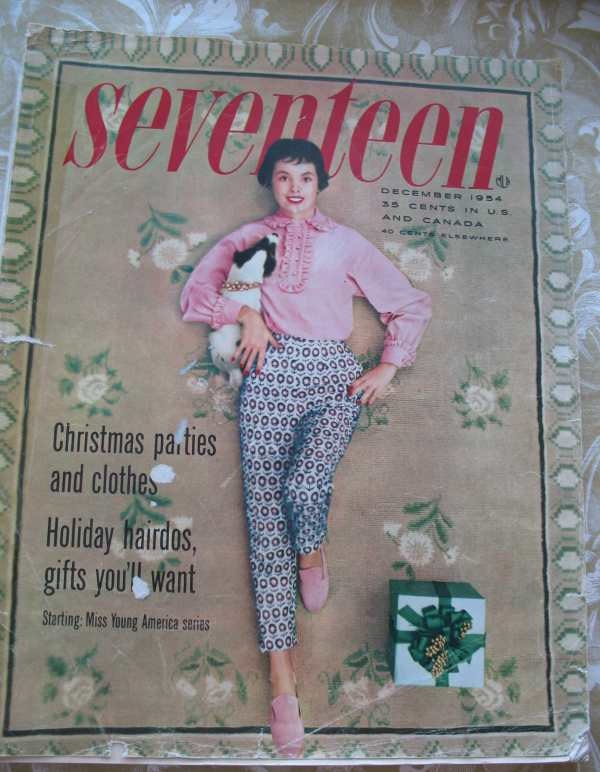 Vintage Seventeen Magazine December 1954 Rita Egan