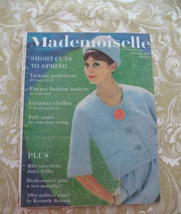 Vintage Mademoiselle Magazine January 1961 Spring Fashions