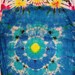 Mandala Tie Dye Habotai Silk Scarf 22"x72"