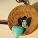 Dark Brown leather cord button bracelet