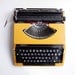 Vintage typewriter - Mustard Yellow - 1970s