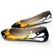 White & Gold Butterfly Ballet Flat Shoes