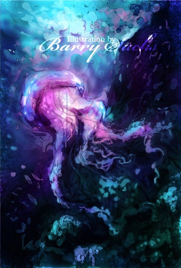 Jellyfish Under the Sea 13x19 Print