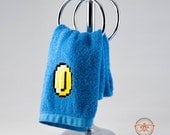 Super Mario Bros. Coin Inspired - Embroidered Hand Towel
