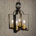 Old Vintage Early American Antique Rustic Colonial Primitive Looking Handcrafted Tin Hanging Light