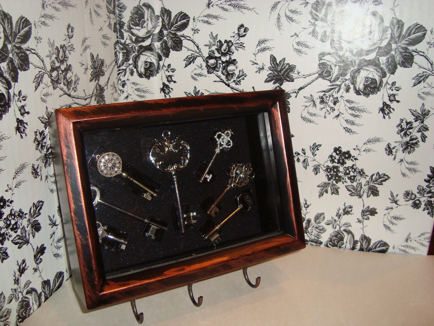 Shadow Box Skeleton Key Rack