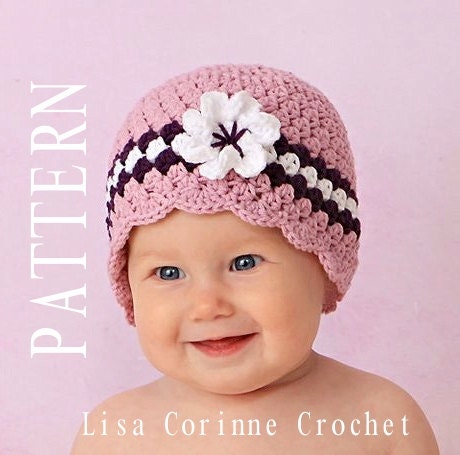 etsy.comEasy Crochet PATTERN PDF 4 Baby Girl Cloche by