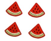 Watermelon slice applique embellishments (4)