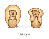 Fabulous  (A high quality giclee print) - Celebrating Gay and Trans Squirrels everywhere.