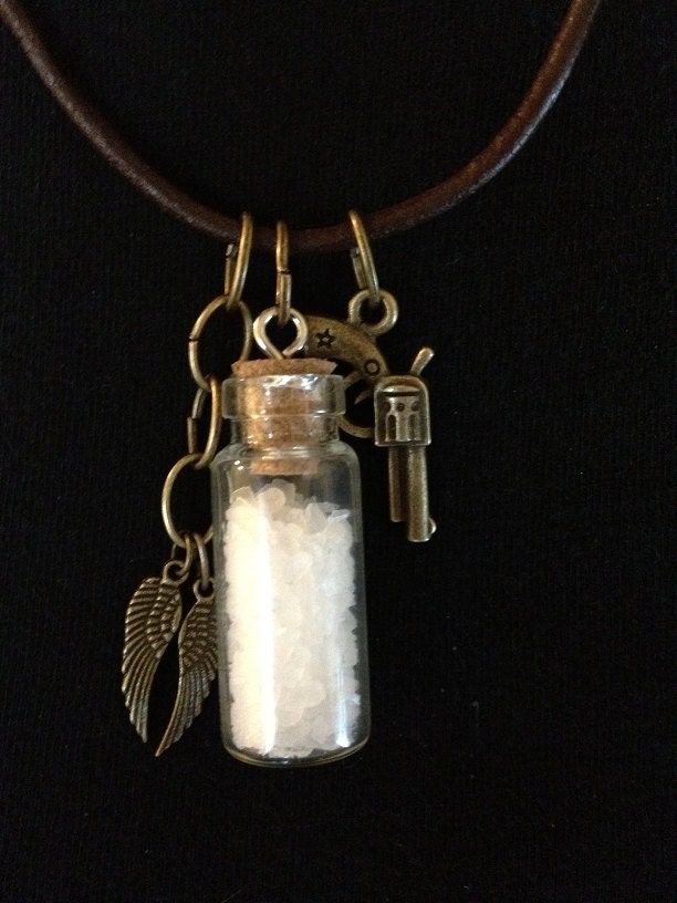 Supernatural Charm Necklace - Style 2 - BLACK or BROWN CORD