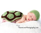 PATTERN Turtle Shell & Hat Photo Prop - Crochet