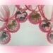 6 I LOVE HORSES cowgirl rodeo pony birthday party favors bottlecap necklaces or keychains stocking stuffers christmas