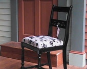 Lovely vintage hardwood side chair. - ValerysGallery
