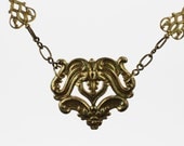 Ornate glittering findings necklace