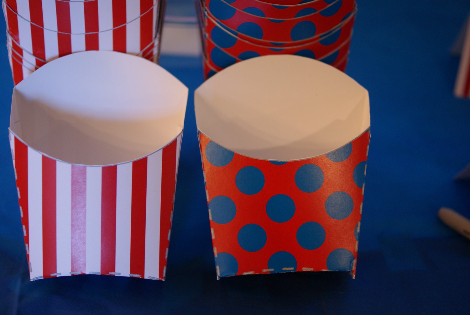 Favor Box Fry Box , Party favors, Pick 2 Patterns DIGITAL FILE