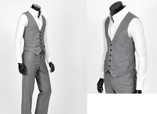 Fashion Classic Stylelish Gentleman Men's Vest Custom made 0991