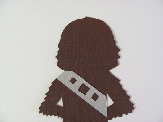 Items similar to Star Wars inspired Chewbacca Silhouette for a Nursery