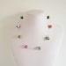 Polymer Clay Flower Bead Necklace