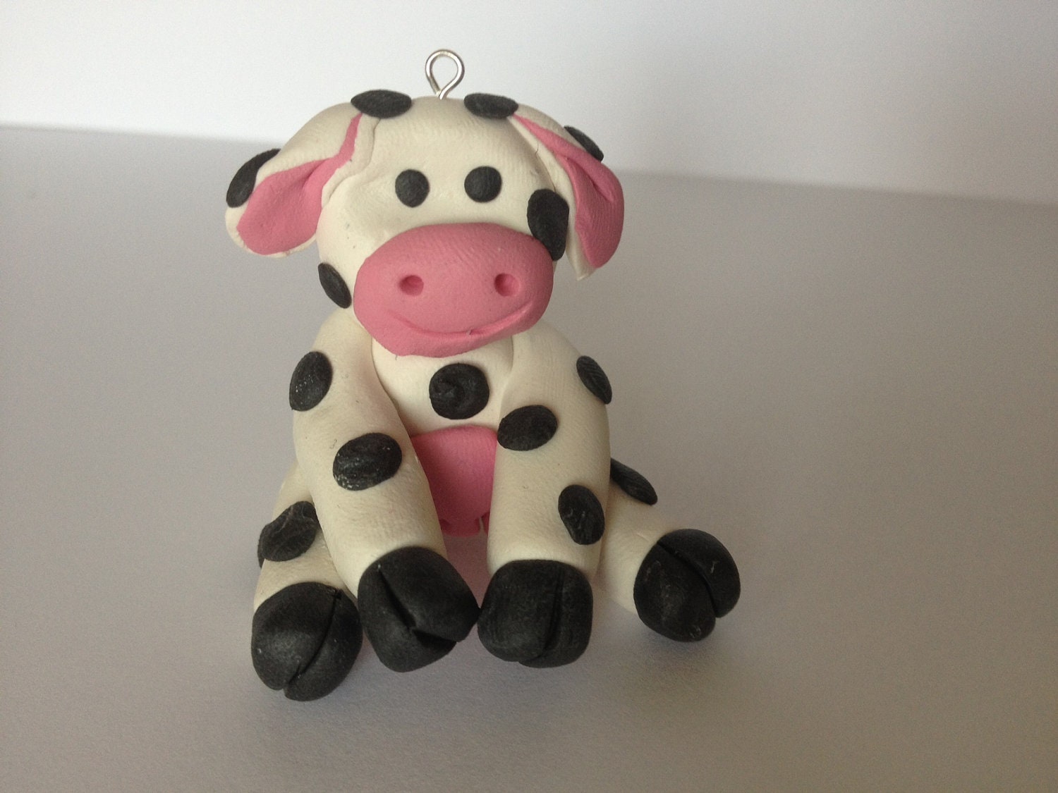 cow plush keychain