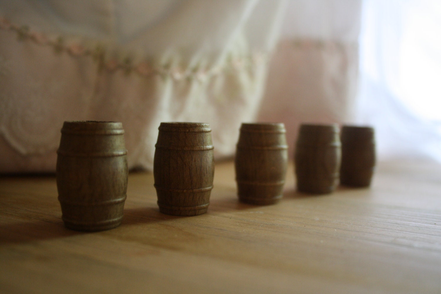 Larger Miniature Barrel for Doll House or Miniature General Store