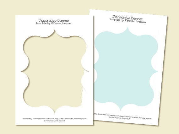 Instant Download DIY Party template - Decorative Banner Il_170x135