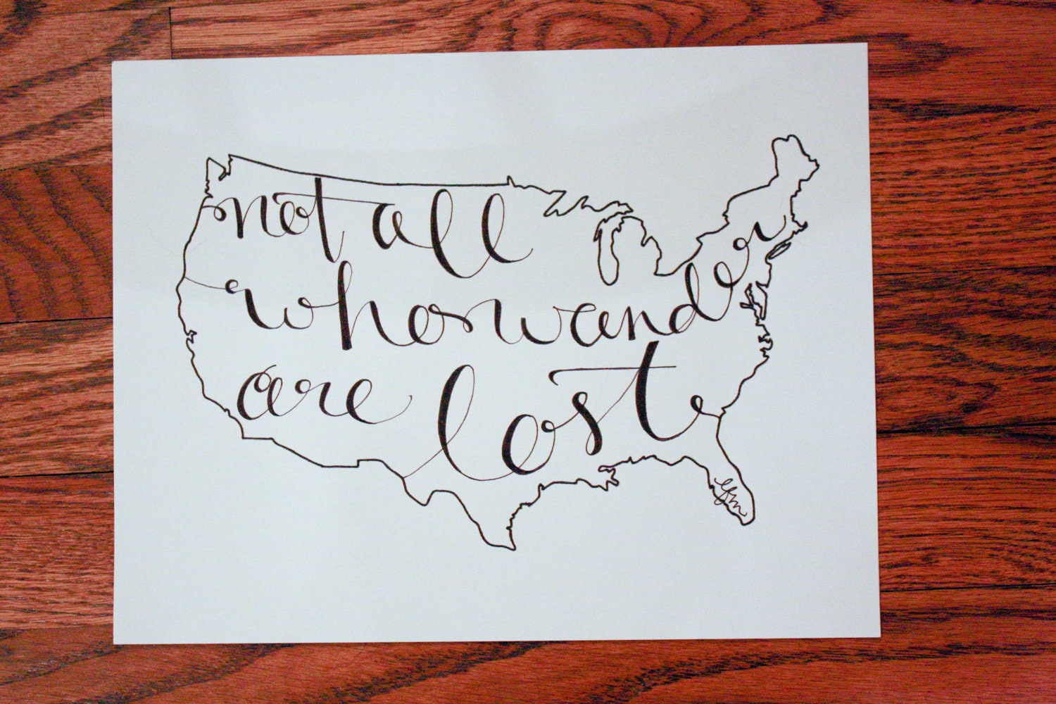 USA: Not All Who Wander Print