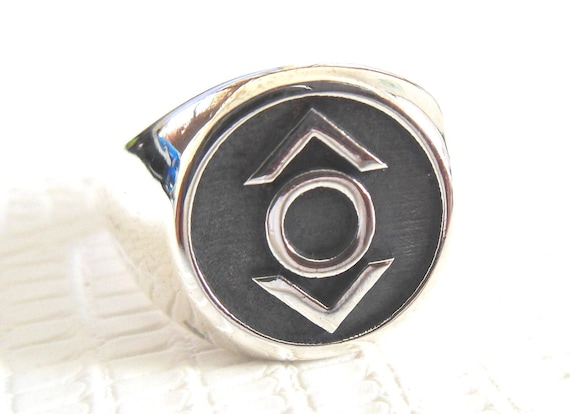 Solid Sterling Silver 925 Indigo Tribe (Compassion) Green Lantern Corps ring
