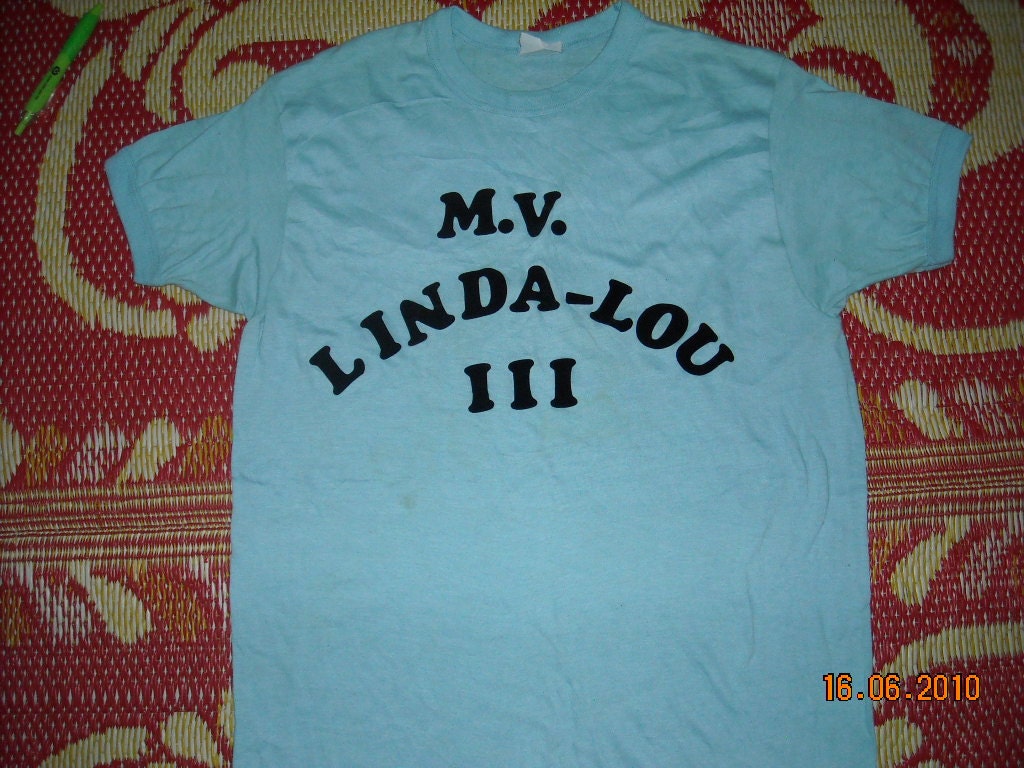 Vintage 1980s M.V. LINDA Lou III Tour Concert Promo album rare 80s T-shirt