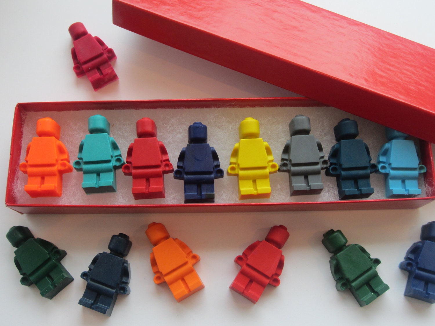 Kids' Building Brick Mini Figurine Men Crayons. Birthday Party Favor. Il_170x135