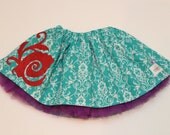 Ariel, The Little Mermaid, Inspired tutu-skirt MADE TO ORDER