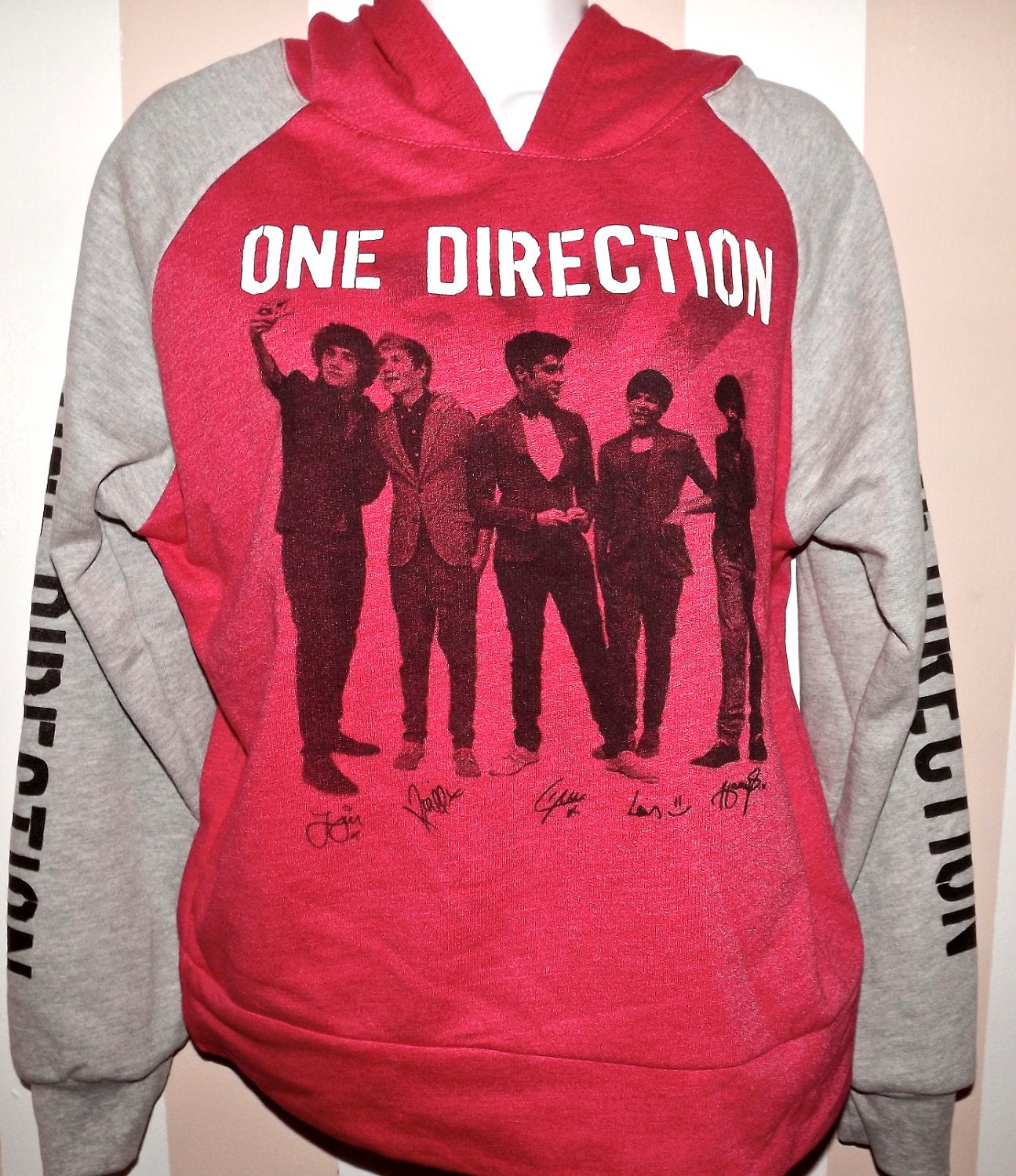 NEW One Direction Hoodie Harry Styles Zayn by AnchorHeartBows