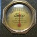 Vintage Gimco Desk Thermometer - Brass Antique Old Indiana Store Business Signs Shabby 7228