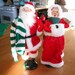 Retired Byers Choice SANTA & Mrs Claus Red Velvet santa