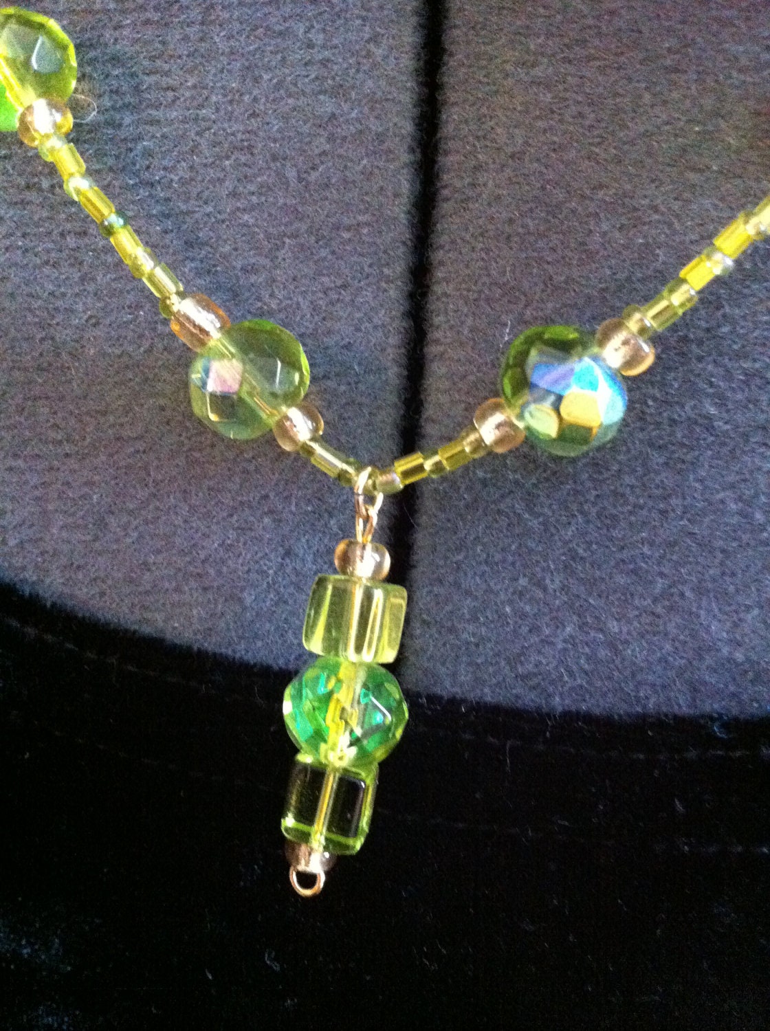 Peridot Beaded Necklace