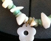 Mother of Pearl Flower Necklace