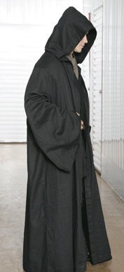 Star Wars Sith / Jedi Robe ONLY - Black - Replica Star Wars Costume