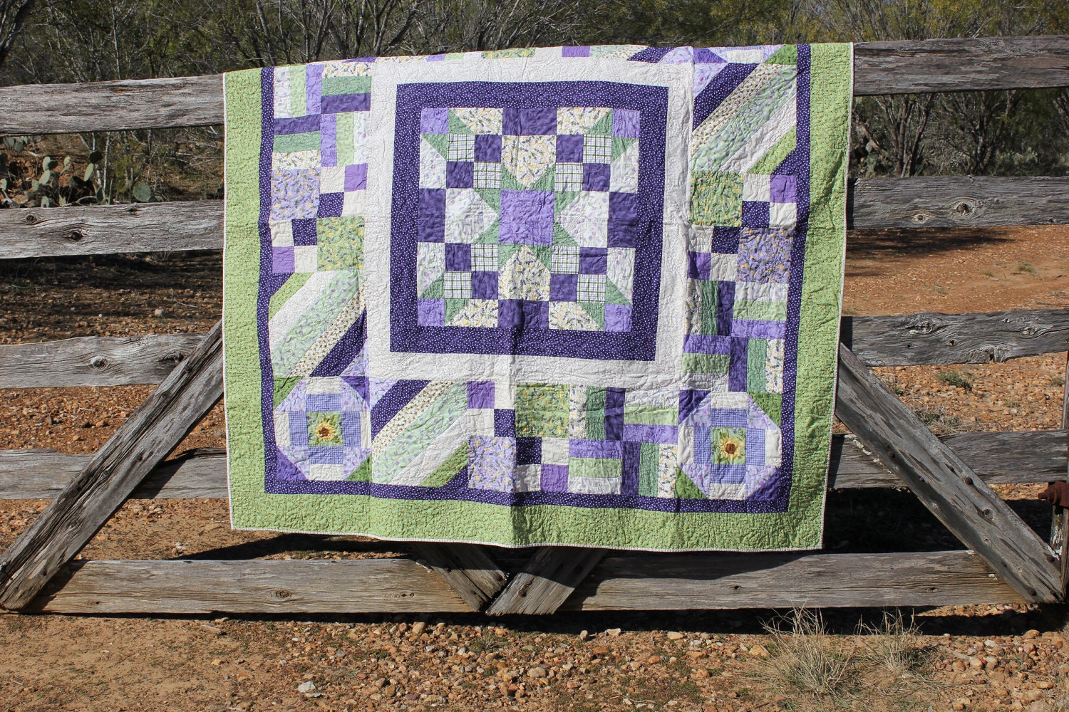 Spring Block Lap/Throw Quilt