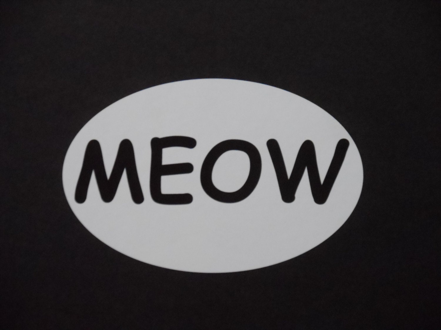 MEOW Bumper Sticker - MainelyPets