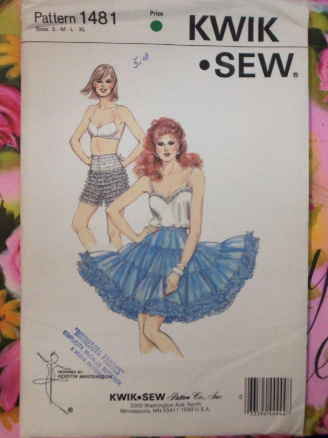 Vintage 1985 Kwik Sew 1481 SQUARE DANCE Petticoat & Panties Pattern Misses' all sz  UNCUT
