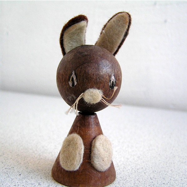 Vintage wooden hare (rabbit), Wood toy, Handmade, Woodworking, Home decor, Shabby chic, Rustic, Toy, Game, Art, Something Old, My wealth