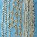 ON SALE Vintage crochet trims: 4 patterns, 1 pink, 3 beige, various lengths