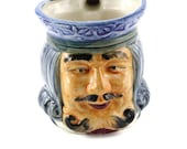 Vintage Ceramic Toby Jug Character Mug Cup King Occupied Japan - CatChristie
