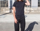 black-on-black stripe dance pants